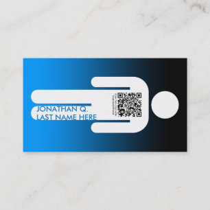 Carte De Visite figure de la clé de code qr
