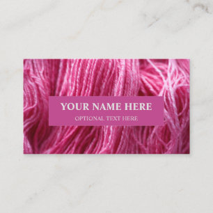 Carte De Visite Fil à main rose
