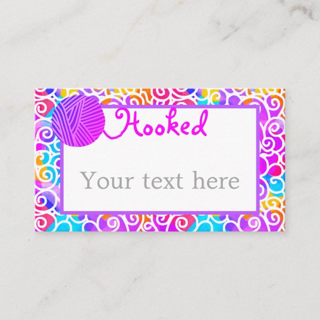 Carte De Visite Fil Artistique coloré (Devant)