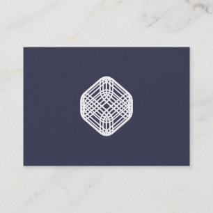 Carte De Visite Fil sophistiqué - indigo