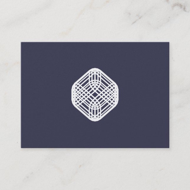 Carte De Visite Fil sophistiqué - indigo (Devant)