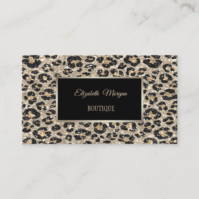 Carte De Visite Fille Parties scintillant moderne tendance Emprein (Devant)