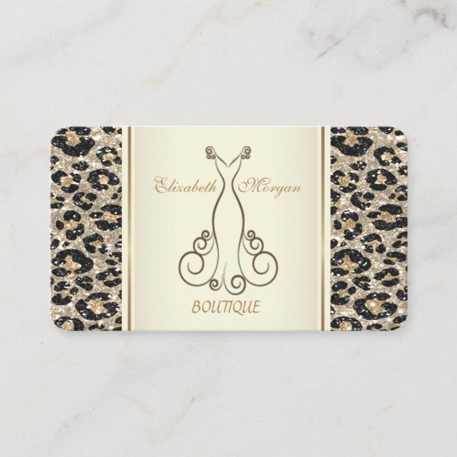 Carte De Visite Fille Parties scintillant moderne tendance Emprein (Devant)