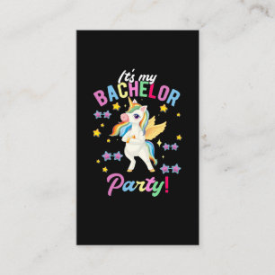 Carte De Visite Filles Bachelor Party Unicorn Bachelorette
