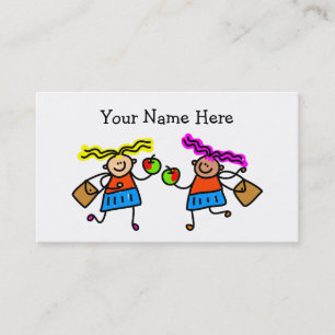 Carte De Visite Filles d'école