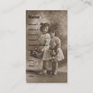 Carte De Visite Filles vintages
