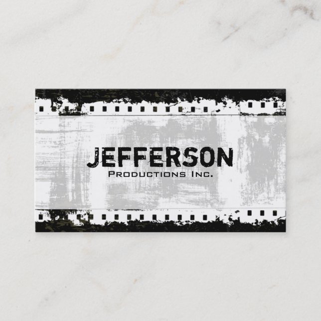 Carte De Visite Film Noir Grunge Style Company (Devant)