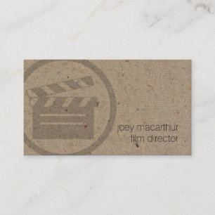 Carte De Visite Film réalisateur Clapperboard Icon Film Photograph
