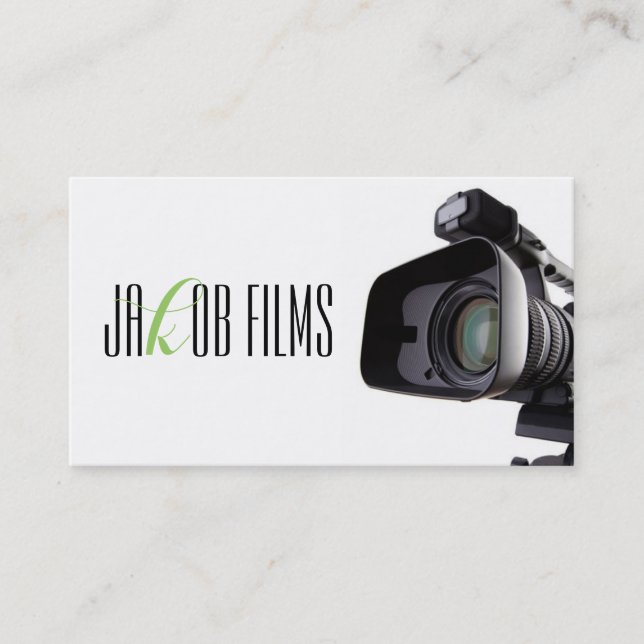 Carte De Visite Film Vidéo Vidéo Vidéo Réalisateur Film (Devant)
