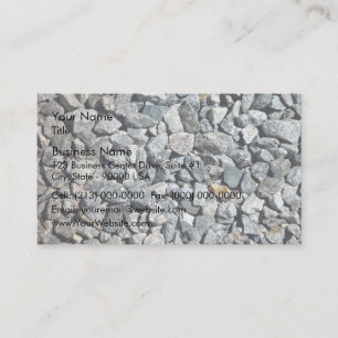 Carte De Visite Fin brute de gravier de granit