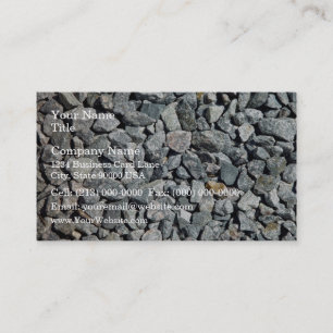Carte De Visite Fin brute de gravier de granit