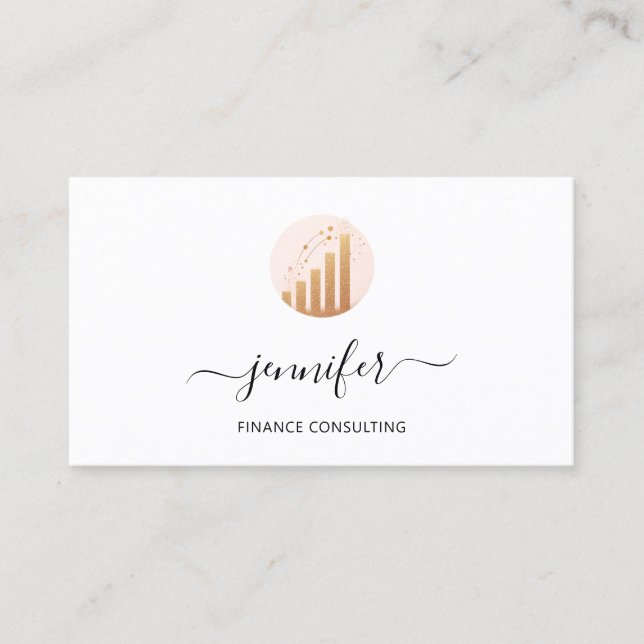 Carte De Visite Finance Consulting Courtier Comptable Bitcoins (Devant)