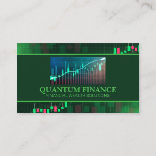 Carte De Visite Finance   Graphique de données   Analyse   Actions
