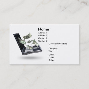 Carte De Visite Finances, argent