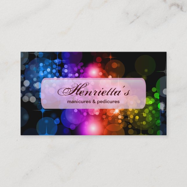 Carte De Visite Fine Cool Abstraite Cute Girly Retro Mode (Devant)