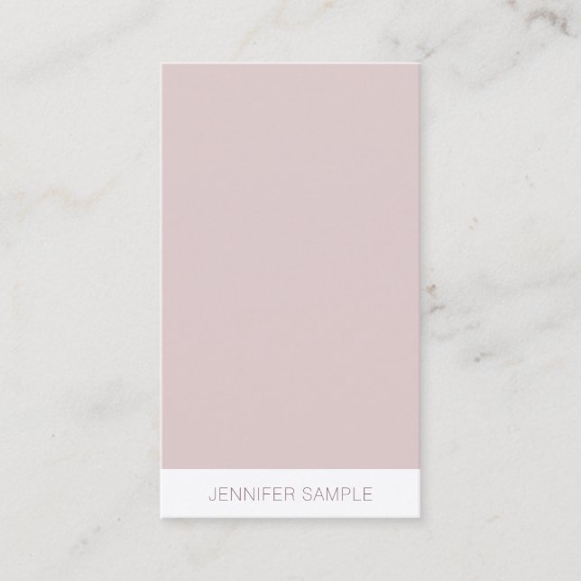 Carte De Visite Finition Silk Premium Moderne Simple Modèle Luxe (Devant)