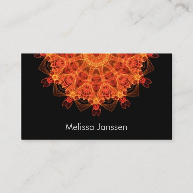 Carte De Visite FireFlower - Mandala (Devant)