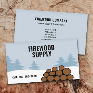 Carte De Visite Firewood Supply & Home Delivery