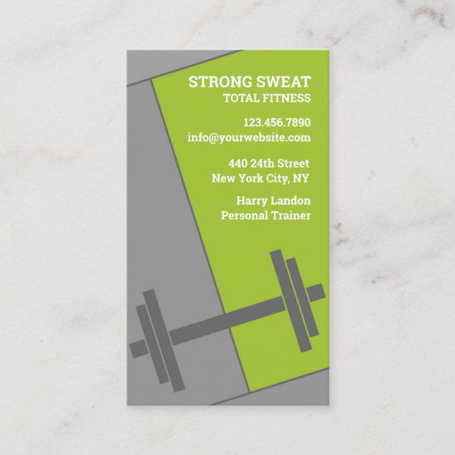Carte de visite Fitness (Devant)