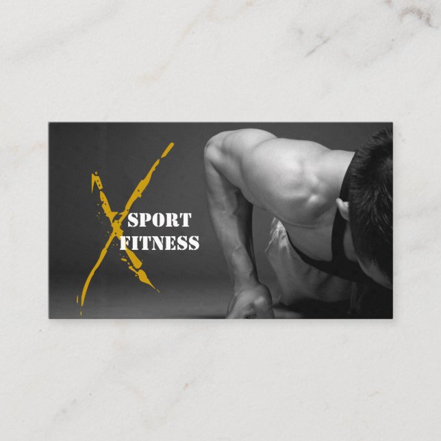 Carte de visite Fitness (Devant)