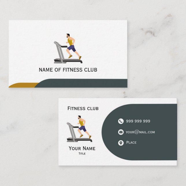 Carte De Visite Fitness (Devant / Derrière)
