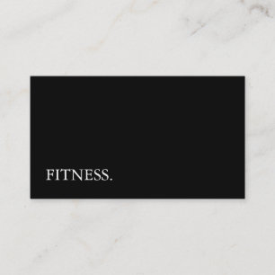 Carte De Visite Fitness moderne en tableau noir