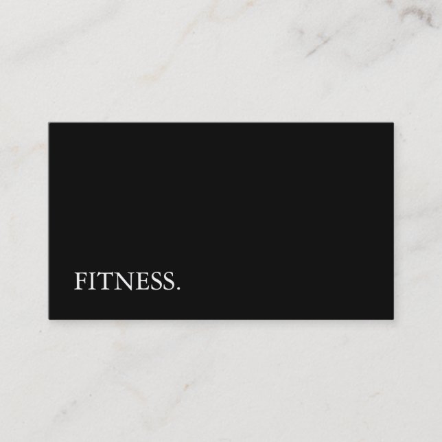 Carte De Visite Fitness moderne en tableau noir (Devant)