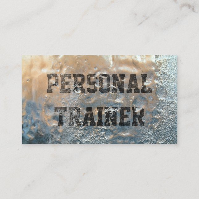 Carte De Visite Fitness Personal Trainer Cool Forsted (Devant)