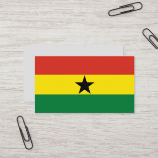 Carte De Visite Flag du Ghana
