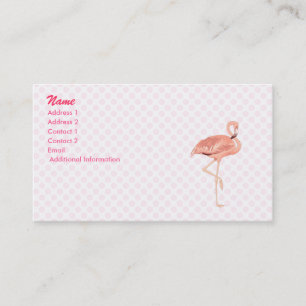 Carte De Visite Flamant rose de Freddy