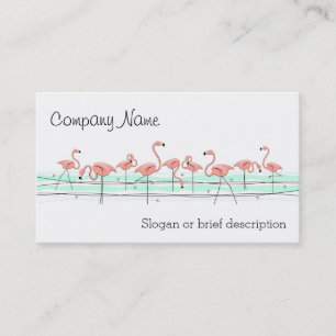 carte de visite Flamant rose Ocean Line