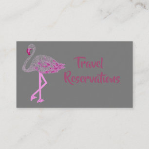 Carte De Visite Flamants roses gloire