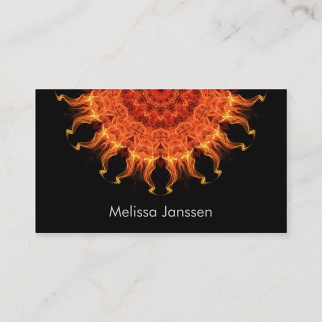 Carte De Visite Flamber Sun - Mandala (Devant)
