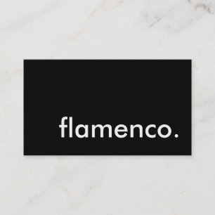 Carte De Visite flamenco.