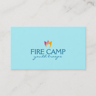 Carte De Visite Flaming Fire (flammes orange à rose)