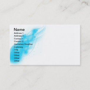 Carte De Visite Flamme de glace bleue