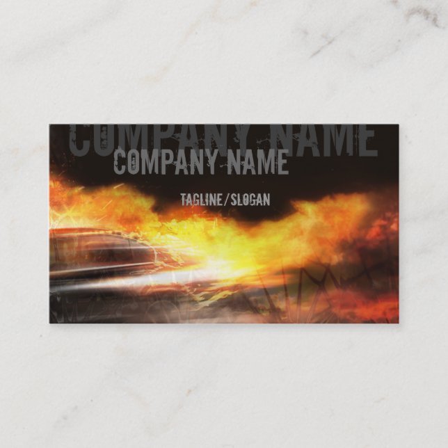 Carte De Visite Flamme dessus (Devant)