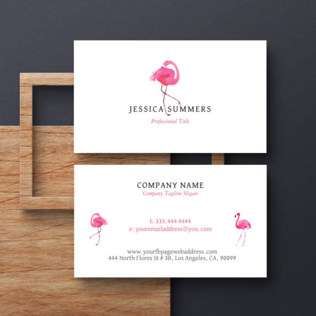 Carte De Visite Flamme rose mignonne personnalisée (Créateur téléchargé)