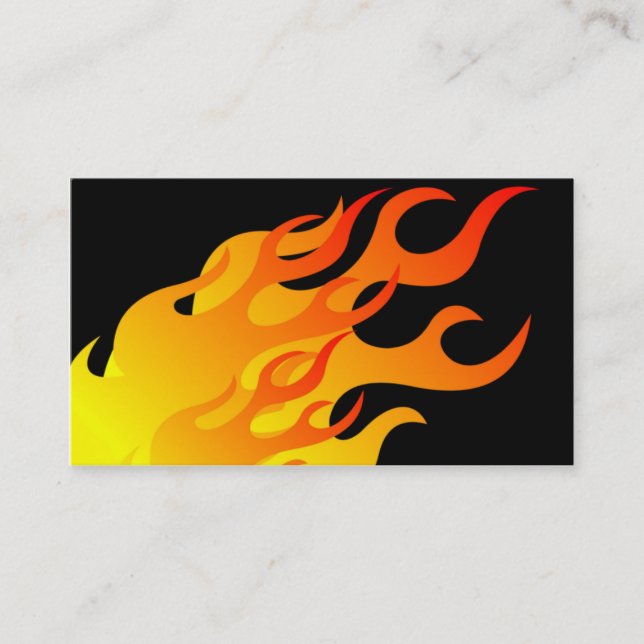 Carte De Visite Flammes (Devant)