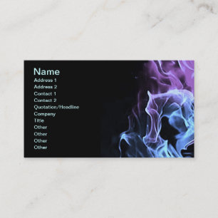 Carte De Visite Flammes cool