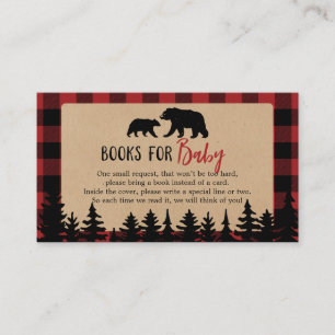 Carte De Visite Flannel Adventure Bear Baby showers Livres pour bé
