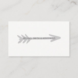 Carte De Visite Flèche grise