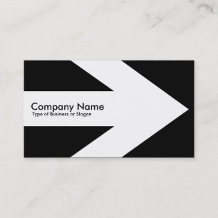 Carte De Visite Flèche v3 (blanche) - Noir