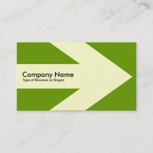 Carte De Visite Flèche v3 (crème) - Vert 669900