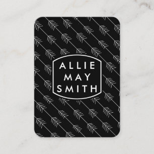 Carte De Visite Flèches blanches