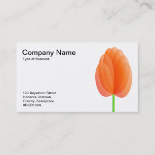 Carte De Visite Fleur Abstraite