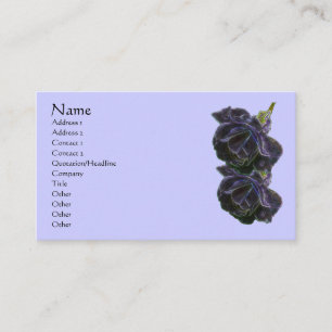 Carte De Visite Fleur Abstraite Rose violette