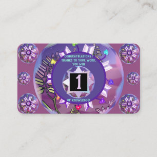 Carte De Visite fleur dans le désert