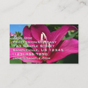 Carte De Visite Fleur d'arbre orchidée florale tropicale