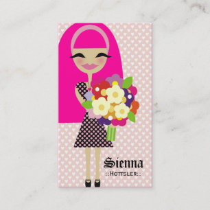CARTE DE VISITE FLEUR DE 311 KILA ET CHEVEUX INTERCHANGEABLES DE